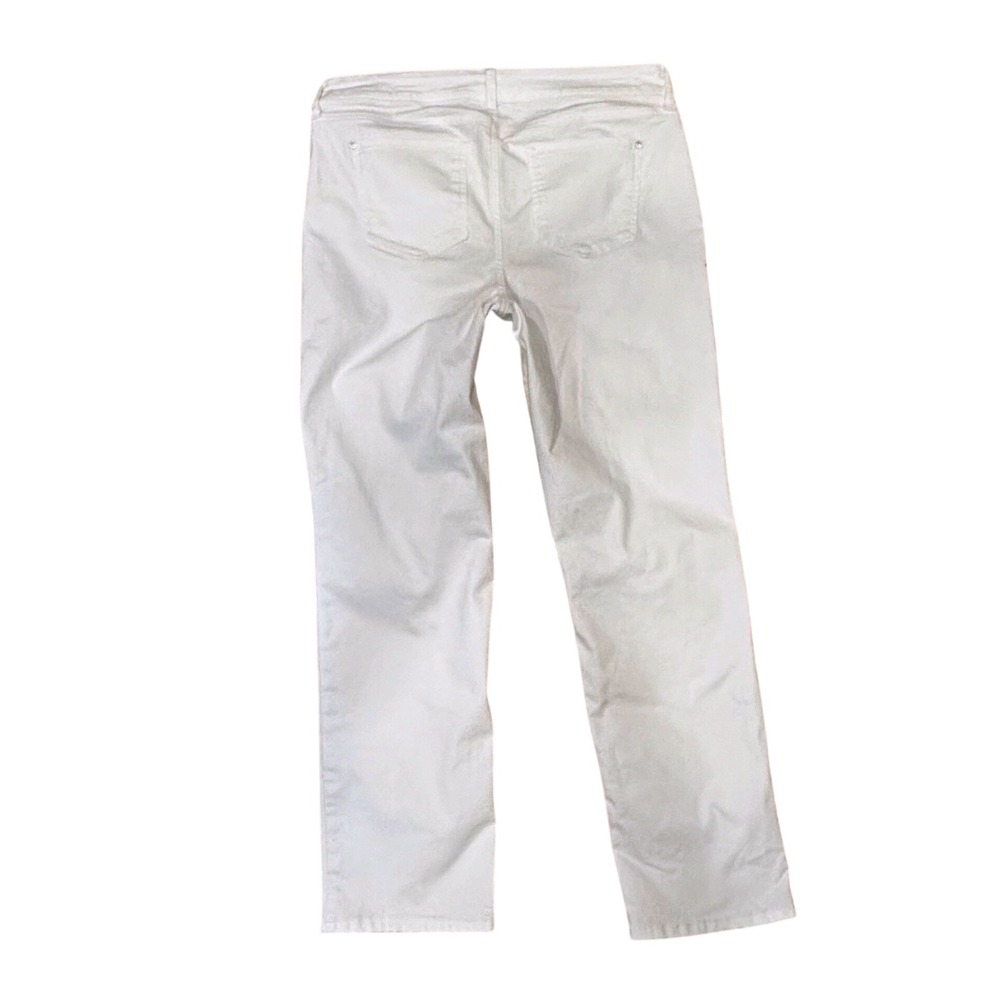 Chicos White Straight Leg Jeans Size 2R (US 12) Women 5 Pocket Denim Pants